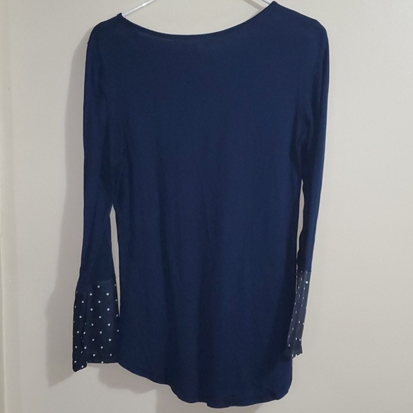 Cute Blue Longsleve Top with buttons. #3 - Picture 5 of 6